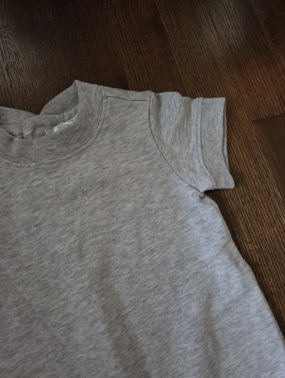 Vtg Gymboree Boys 6/9m Gray Firetruck Romper
